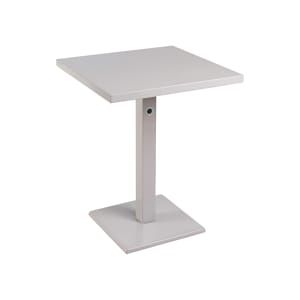 185-473K73 32" Square Outdoor Table - Steel, Cement
