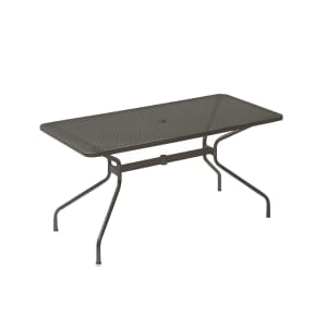 185-836ABRONZE Rectangular Cambi Indoor/Outdoor ADA Table - 48" x 32", Steel, Antique B...