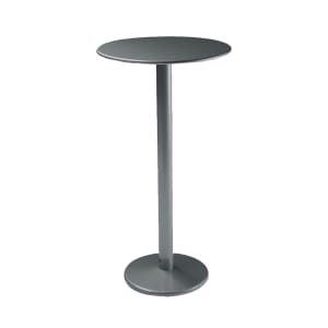 185-900HAIRON 24" Round Indoor/Outdoor Bistro Bar Table - 42"H, Steel, Antique Iron