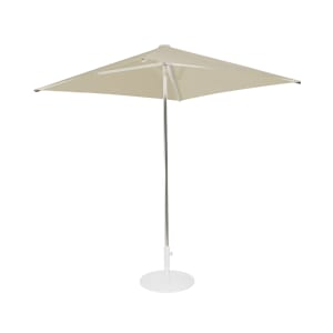185-980KHAKI 6 1/2 ft Square Top Shade Umbrella - Khaki Fabric, Aluminum Pole