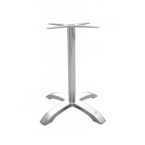 185-1361 26" Zak Indoor/Outdoor Table Base - Cast Aluminum, Silver