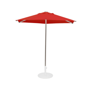 185-986RED 8 1/2 ft Hexagon Top Shade Umbrella - Circus Red Fabric, Aluminum Pole