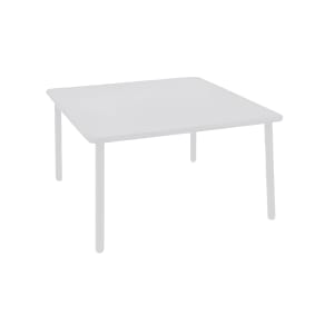 185-52623 28" Square Darwin Indoor/Outdoor Low Table - Steel, Antique White