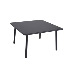 185-52624 28" Square Darwin Indoor/Outdoor Low Table - Steel, Antique Black