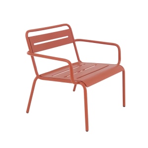 185-16541 Star Indoor/Outdoor Lounge Armchair - Steel, Bronze