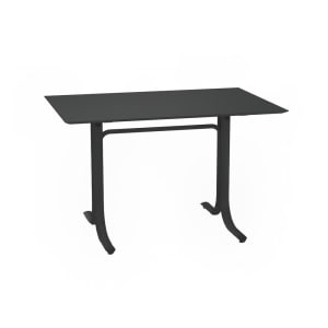 185-113341 48" Square Outdoor Table w/ Tilt Top - Steel, Bronze