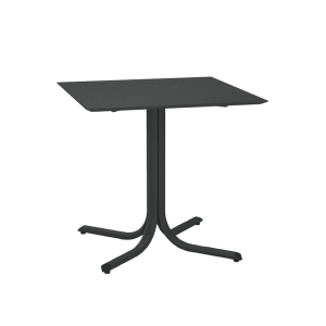 185-113241 32" Square Outdoor Table w/ Tilt Top - Steel, Bronze