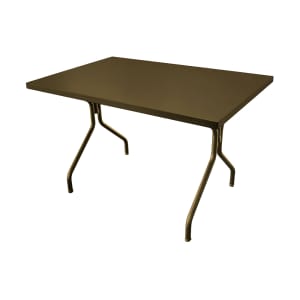 185-83741 Rectangular Indoor/Outdoor ADA Table - 48" x 32", Steel, Antique Bronze