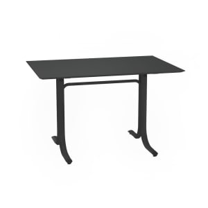 185-113322 48" Square Outdoor Table w/ Tilt Top - Steel, Iron