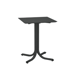 185-113041 24" Square Outdoor Table w/ Tilt Top - Steel, Bronze