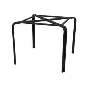 185-134024 Dining Height Outdoor Table Base for 30" to 36" Square Table Tops - Aluminum, Black