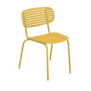 185-63962 Mom Indoor/Outdoor Stackable Side Chair - Steel, Yellow