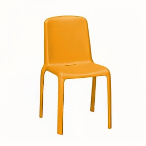 185-900768 Milo Indoor/Outdoor Stackable Side Chair - Plastic, Orange