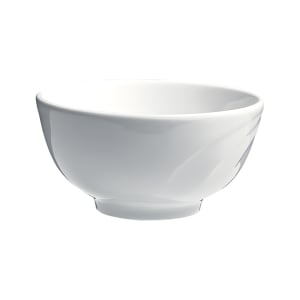 057-30189 7 oz Bostonian Embossed Rice Bowl - Ceramic, White