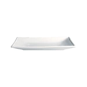 057-70073 6-3/4" x 5" Rectangular Platter - Ceramic, White