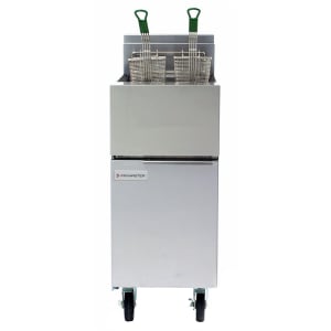 006-GF14SDNG Gas Fryer - (1) 40 lb Vat, Floor Model, Natural Gas