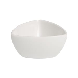057-7110834F 2 oz Triangular Delta Bowl - Ceramic, White