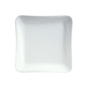 057-70771 6 3/4" Square Slant Plate - Ceramic, White