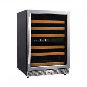 027-USF54D 23 2/5" OneSection Wine Cooler w/ (2) Zones - 46 Bottle Capacity, 110v