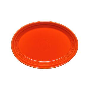 179-458338 13 5/8" x 9 1/2" Oval Fiesta® Platter - China, Poppy