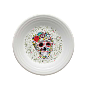 706-HL46741823 11 3/4" Round Skull and Vine Chop Plate - China, Sugar