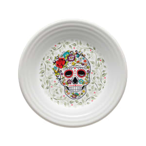 706-HL46541823 9" Round Skull and Vine Luncheon Plate - China, Sugar