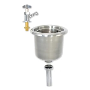 696-3041 6 7/8" Dipper Well Faucet & Sink, Stainless