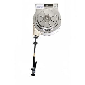 696-75222 Ceiling Mount Covered Hose Reel w/ 30 ft Hose - Stainless Steel