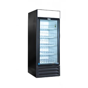 864-VR26HC 30" VR Series One Section Glass Door Merchandiser - (1) Right Hinge Door, Black, 115v