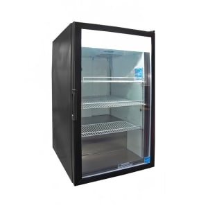 864-CTM7HC 21 1/4" Countertop Refrigerator w/ Front Access - Swing Door, Black, 115v