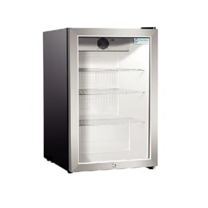 864-EMM2HC 17 1/4" Countertop Refrigerator w/ Front Access - Swing Door, Black, 115v