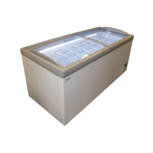 864-HM23HC 73 3/4" Mobile Ice Cream Freezer w/ 8 Basket Capacity - White, 115v