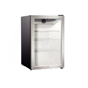 864-EMM5HC 17" Countertop Refrigerator w/ Front Access - Swing Door, Black, 115v