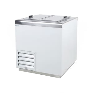 864-HFF4HC 30 3/4" Stand Alone Ice Cream Dipping Cabinet w/ 7 Tub Capacity - White, 115v