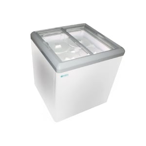 864-HB6HCD 28 1/2" Dual Temperature Dipping Cabinet w/ 2 Basket Capacity - White, 115v