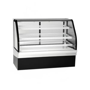 204-ECGD59 59" Full Service Bakery Case w/ Curved Glass - (4) Levels, 120v
