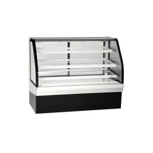 204-ECGD77 77" Full Service Bakery Case w/ Curved Glass - (4) Levels, 120v