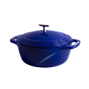 261-U6ID300 6 qt Cast Iron Dutch Oven, Enamel, Smooth Sailing