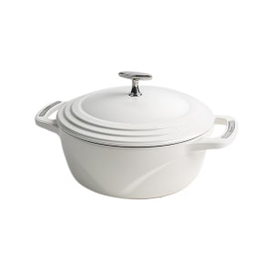 261-U4ID100 4 1/2 qt Cast Iron Dutch Oven, Enamel, Cloud Nine