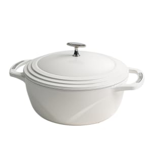 261-U7ID100 7 1/2 qt Cast Iron Dutch Oven, Enamel, Cloud Nine