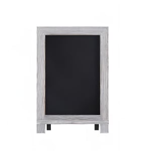 916-10HFKHDGDISCRE80 Chalkboard Sign w/ Legs - 10 Pack, 9 1/2"W x 14"H, Pine Wood Frame, White