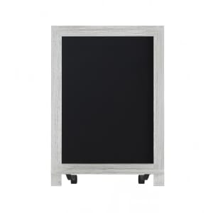 916-10HFKHDGDISCRE85 Chalkboard Sign w/ Legs - 10 Pack, 12"W x 17"H, Pine Wood Frame, White