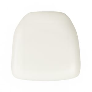 916-BHWHHARDVYLGG Chiavari Vinyl Chair Cushion - 15 1/2" x 15 1/2" x 2", White