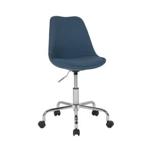 916-CH152783BLGG Swivel Tapered Back Task Chair - 24"W x 24"D x 36 1/2"H, Blue Fabric