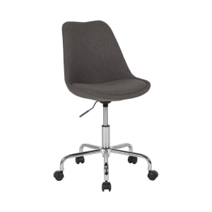 916-CH152783DKGYGG Swivel Tapered Back Task Chair - 24"W x 24"D x 36 1/2"H, Dark Gray Fabric