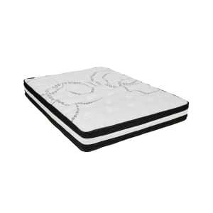 916-CLE230PRK10GG King Size Spring Mattress w/ High Density Foam Padding - 10"H, White