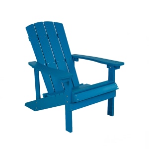 916-JJC14501BLUGG 29 1/2"W Charlestown Adirondack Chair - 35"H, Resin, Blue
