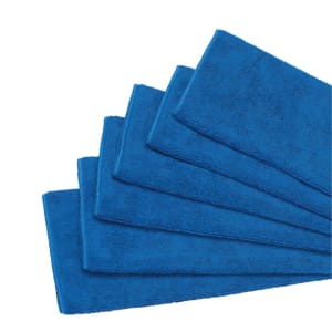 080-BTM16B 16" Square Bar Towel Set - Microfiber, Blue