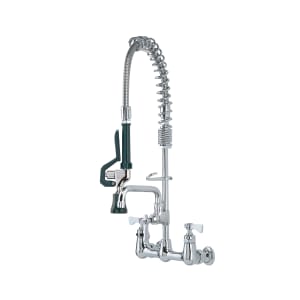 381-18708L 22 1/2"H Wall Mount Pre Rinse Faucet - 1.2 GPM, Base with Nozzle