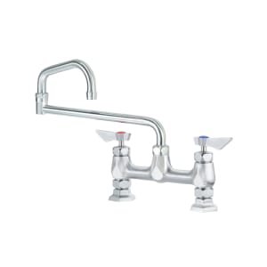 381-DX918 Deck Mount Faucet w/ 18" Double Jointed Swing Nozzle - 8" Centers